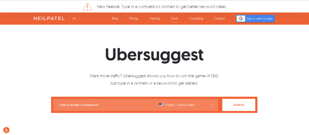 Ubersuggest graphic