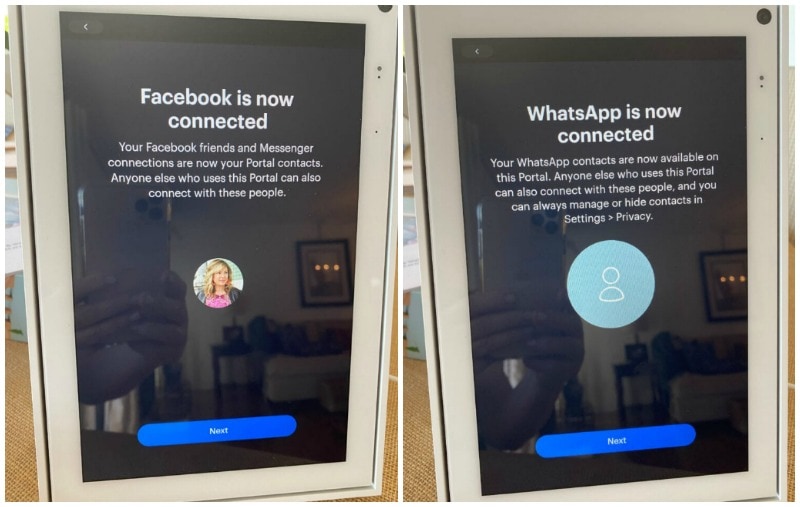 setting up Facebook Portal 