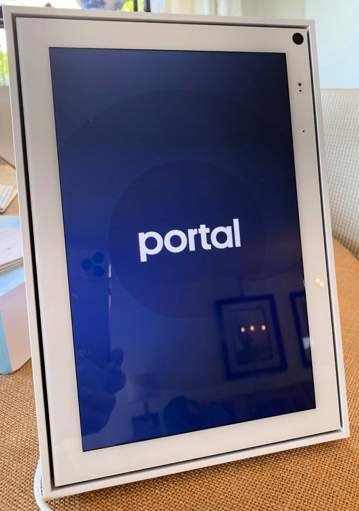 Facebook Portal 10" device in white