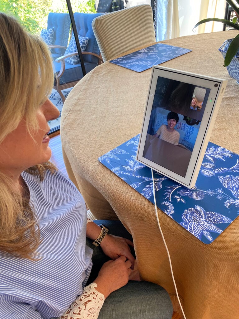 making a video call using Portal