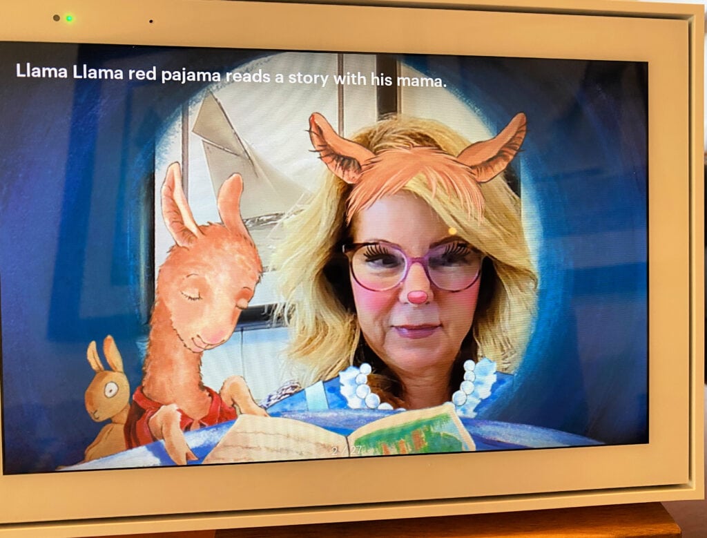 storytime using Facebook Portal 