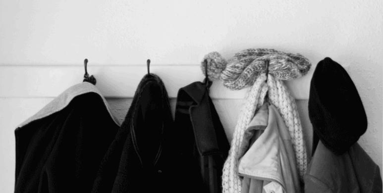 coats on hooks