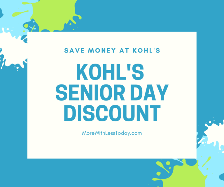 Kohl's Senior Citizen Discount Shop and Save on Kohl's Senior Day