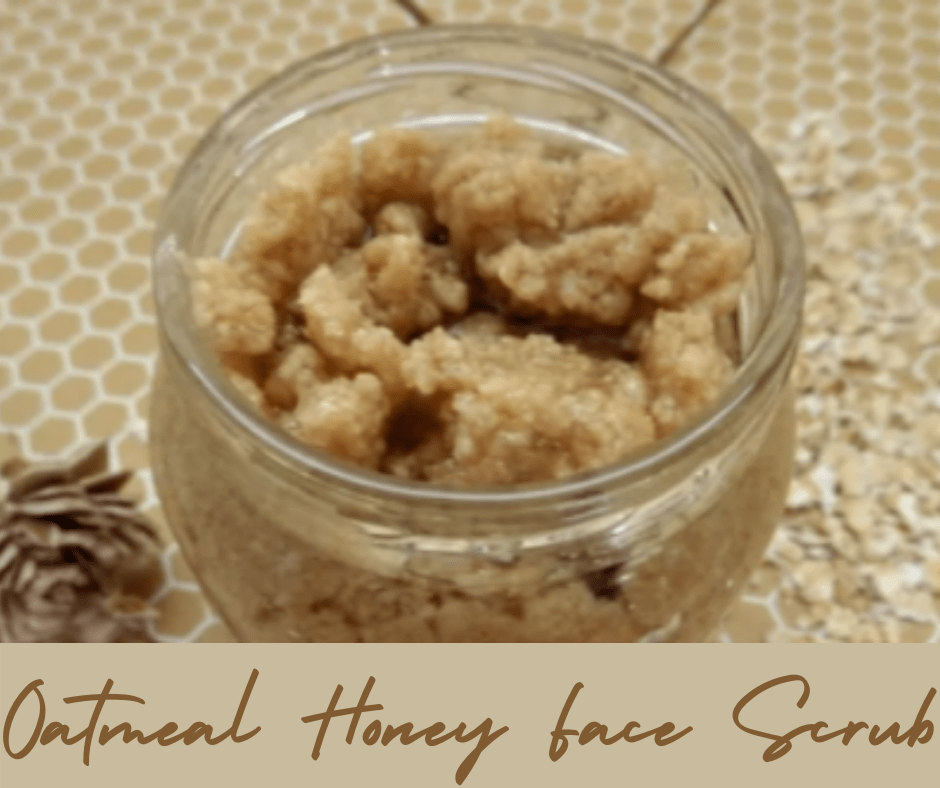 Homemade Oatmeal Honey Face Scrub With Ingredients From your Pantry