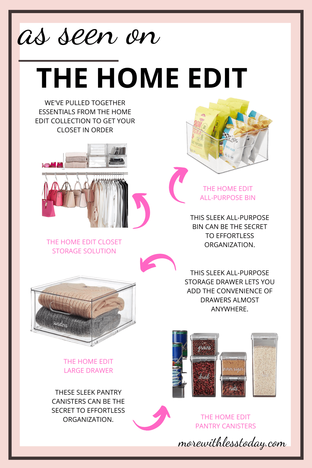 As Seen on The Home Edit Kitchen Storage and Organization Accessories