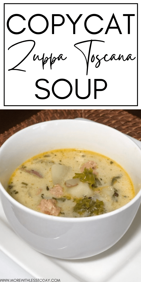 Copycat Zuppa Toscana Soup - Dairy Free but just like Olive Garden