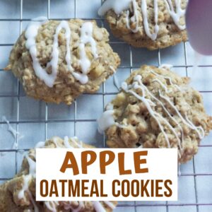 Apple Oatmeal Cookies Recipe with a Homemade Vanilla Glaze