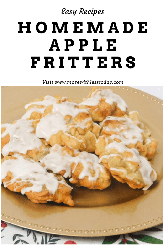 Homemade Apple Fritters Recipe with a Sweet Vanilla Glaze