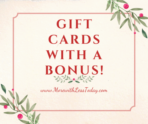 Gift Cards with a Bonus - 2020 Edition