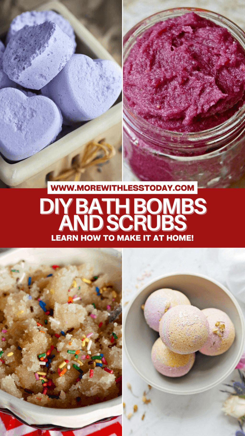 How to Make DIY Bath Bombs and Scrubs - PIN