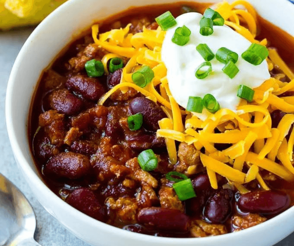 Slow Cooker Turkey Chili