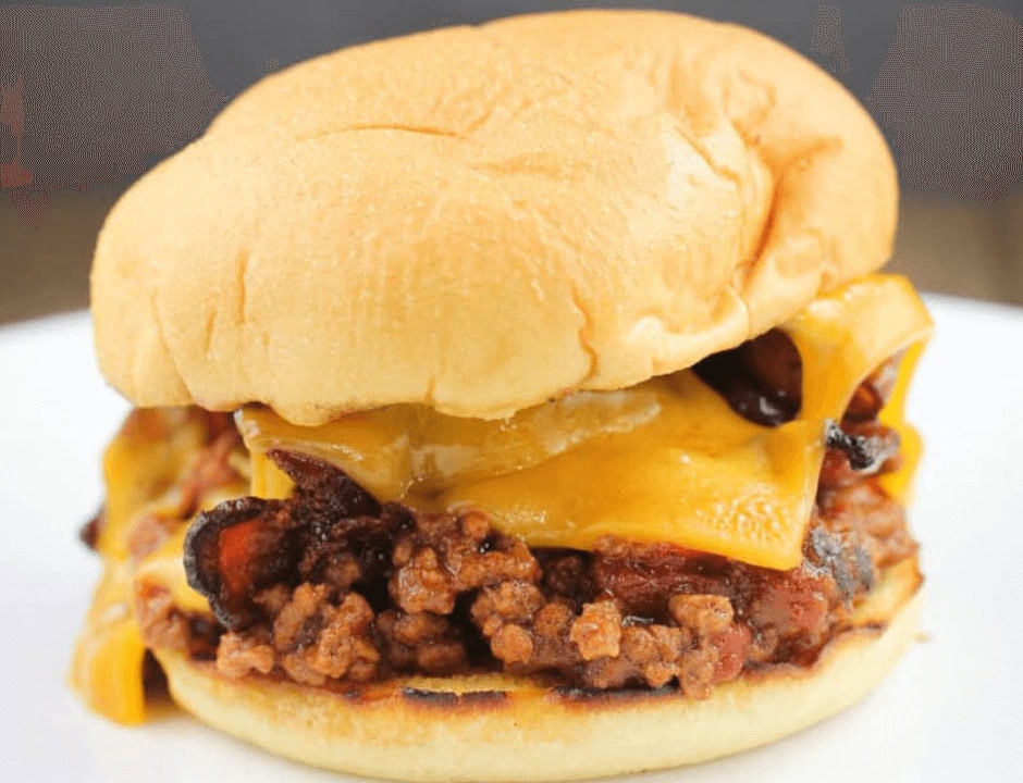 Bacon Cheddar Beer Grilled Sloppy Joes