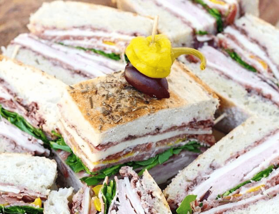 Pressed Italian Sandwiches with Olive Tapenade