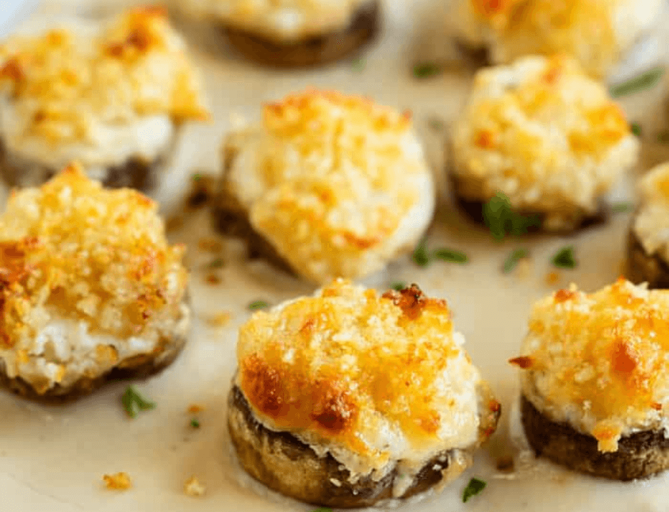 White Cheddar Stuffed Mushrooms - Crowd-Pleasing Recipes