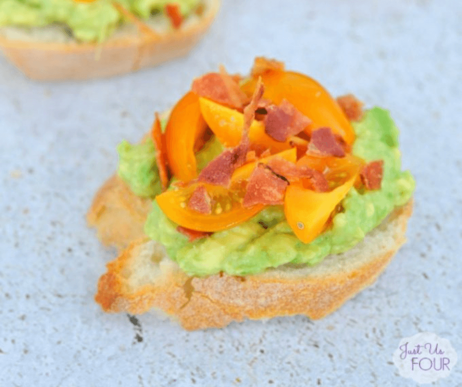 Bacon Avocado Crostini