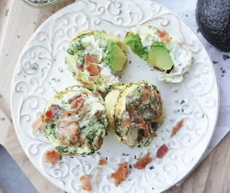 Bacon Avocado Ranch Egg Muffins