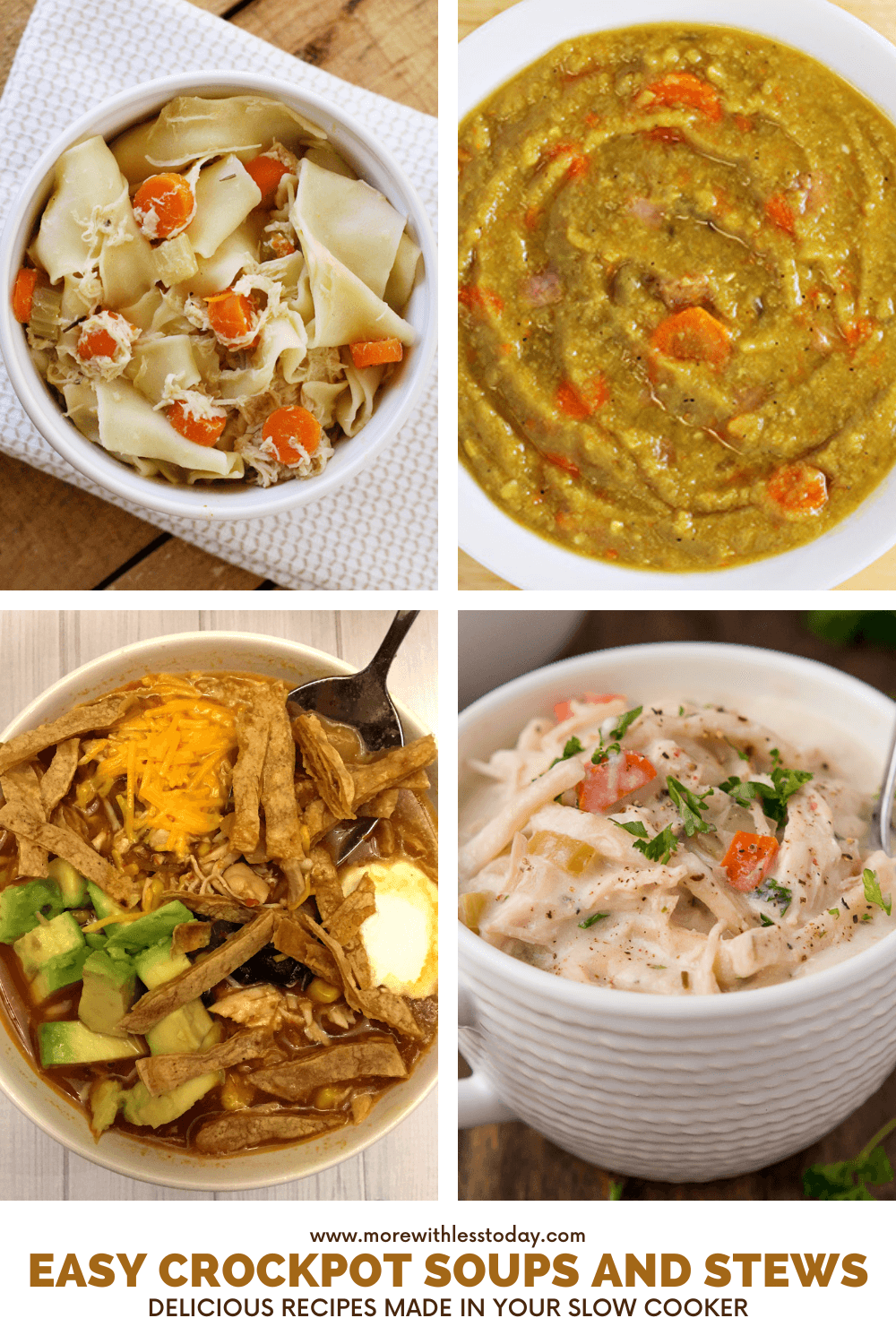 Easy Crockpot Soups and Stews Recipes - PIN