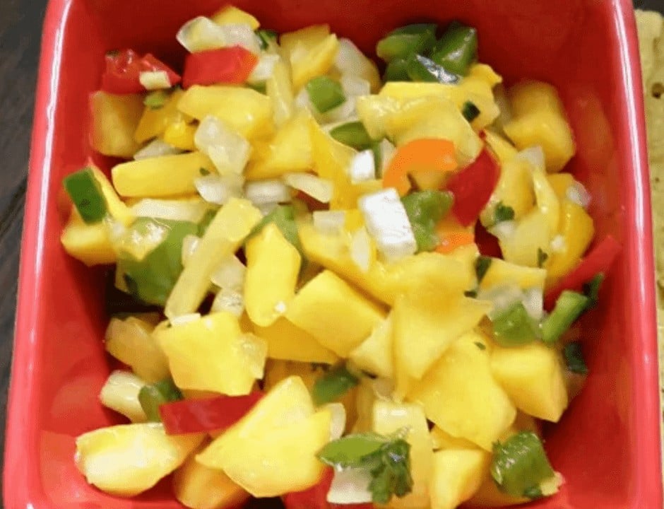 Homemade Pineapple Mango Salsa