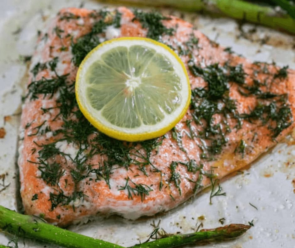 Lemon Dill Salmon and Asparagus - Sheet Pan Recipes