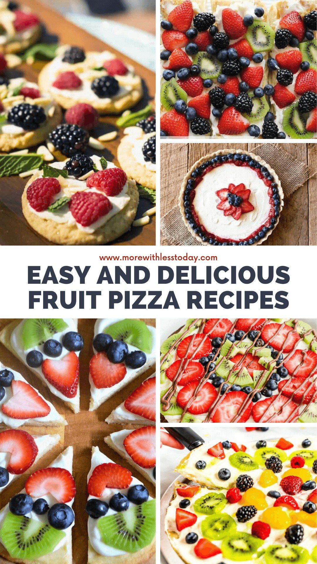 Easy Fruit Pizza Recipes - PIN