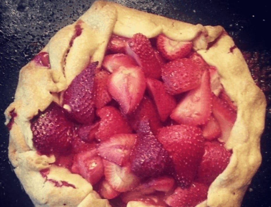 Rustic Strawberry Gallette