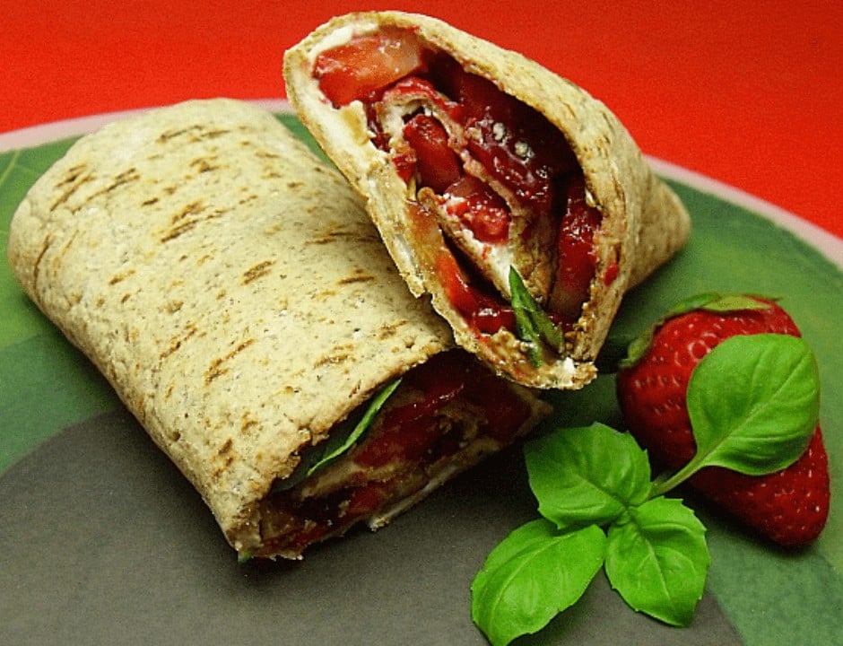 Strawberry Basil Wrap - Scrumptious Strawberry Recipes