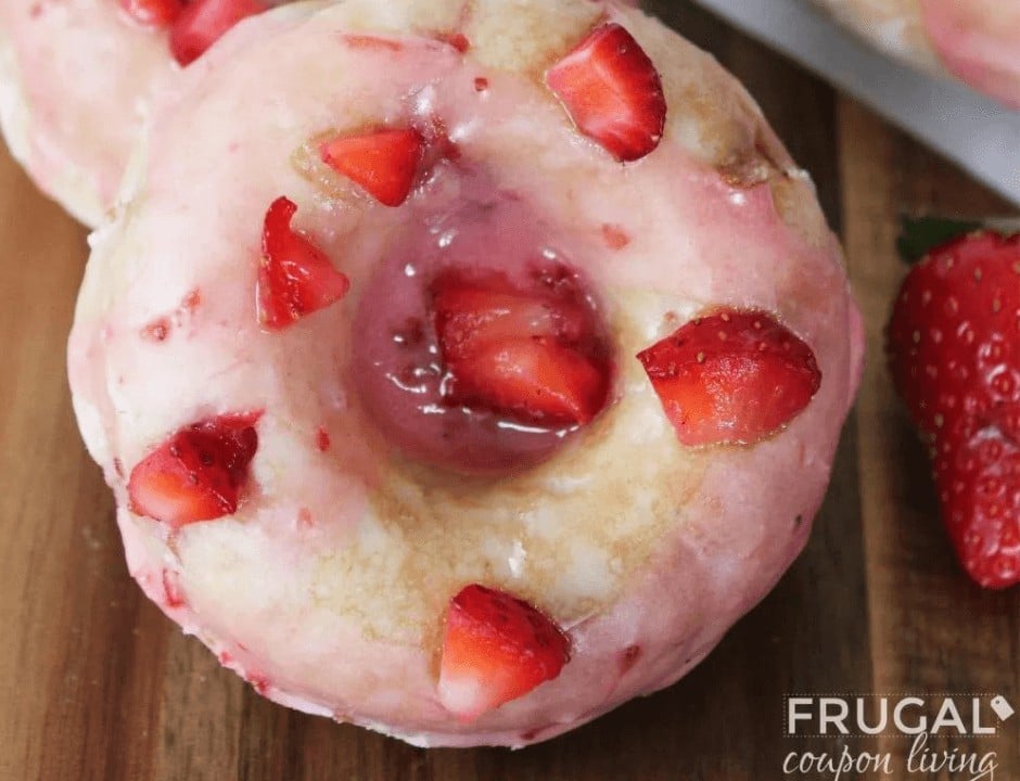 Strawberry Glazed Doughnuts - Scrumptious Strawberry Recipes