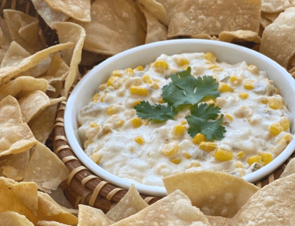 Corn Dip with Mexican Style Sour Cream