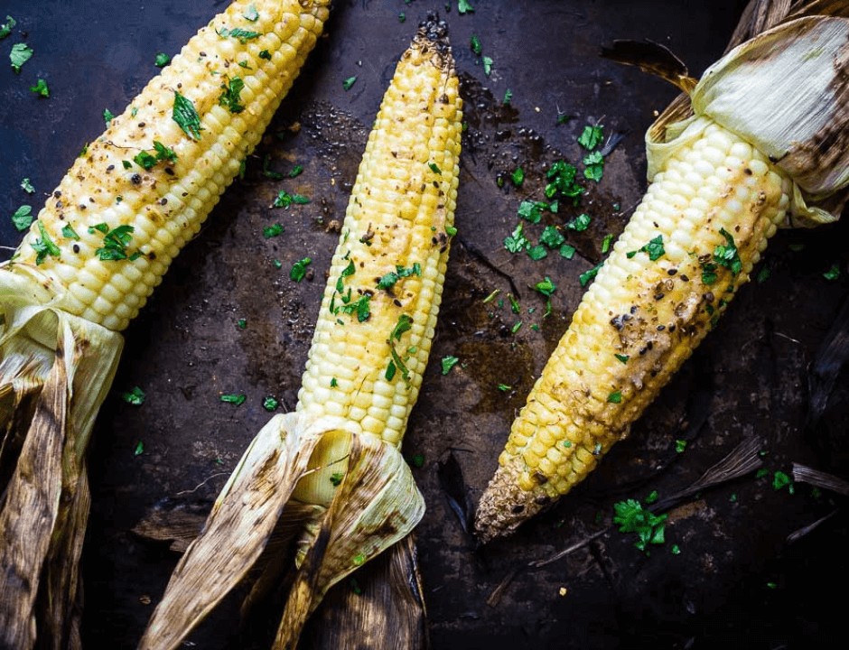 Grilled Corn with Miso Butter