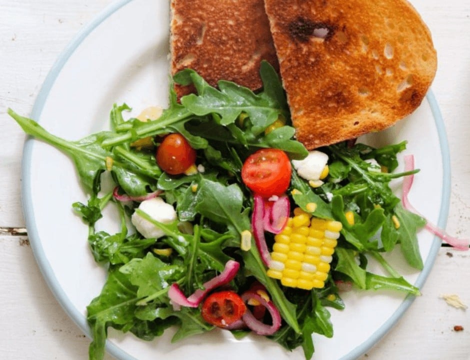 Sweet Corn and Arugula Salad