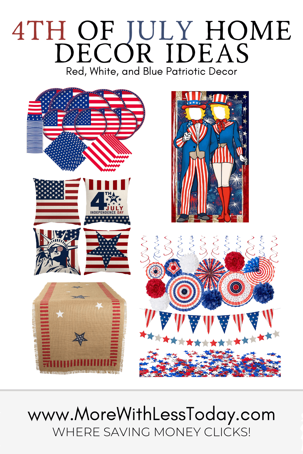 4th of July Home Decorating Ideas - PIN