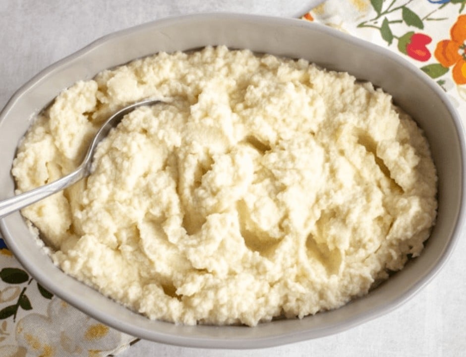 Keto Dairy Free Cauliflower Mashed Potatoes