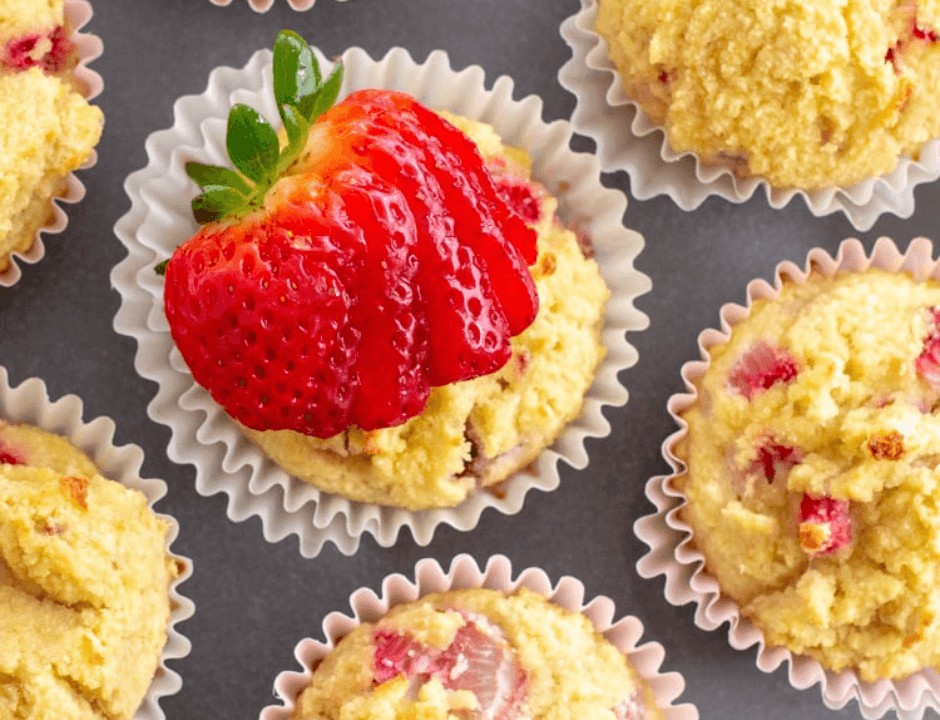 Keto Strawberry Muffins