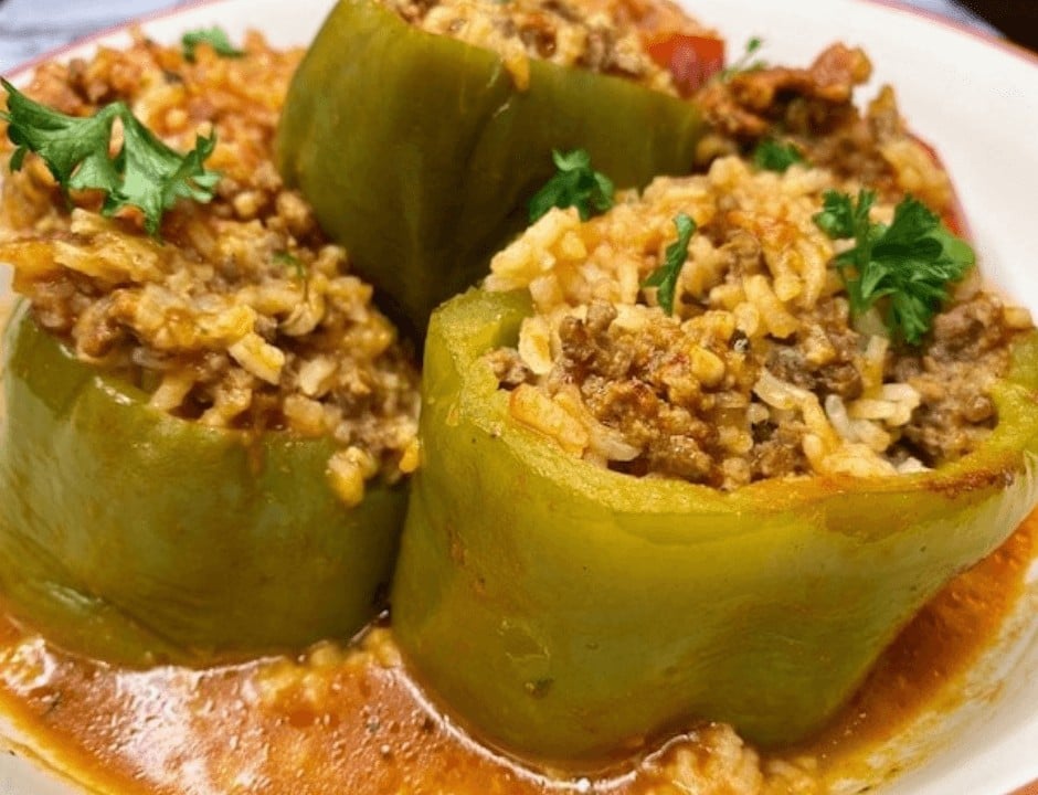 Lebanese Stuffed Peppers - Dairy-Free Recipes