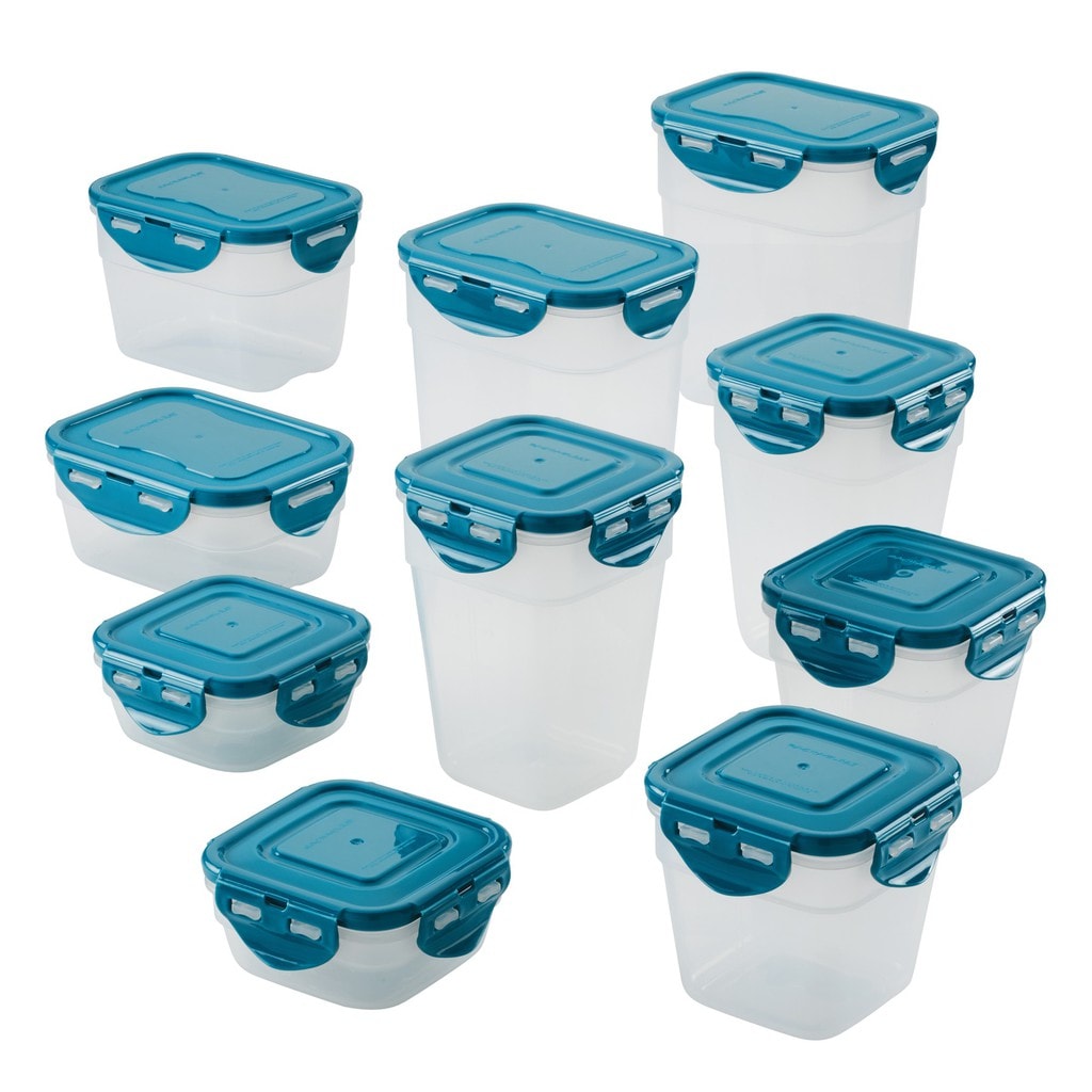 20-Piece Nestable Storage Containers Rachael Ray