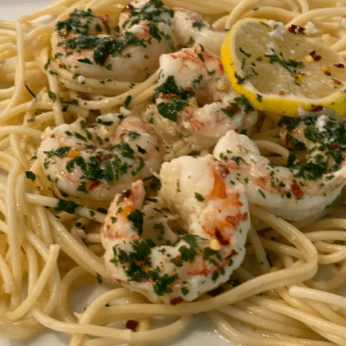 Easy Lemon Garlic Shrimp Scampi with Pasta Recipe