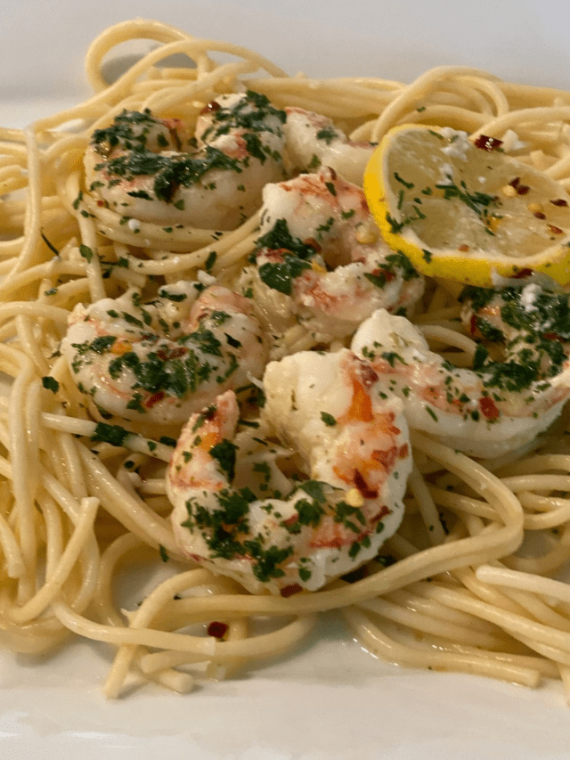 Easy Lemon Garlic Shrimp Scampi with Pasta Recipe