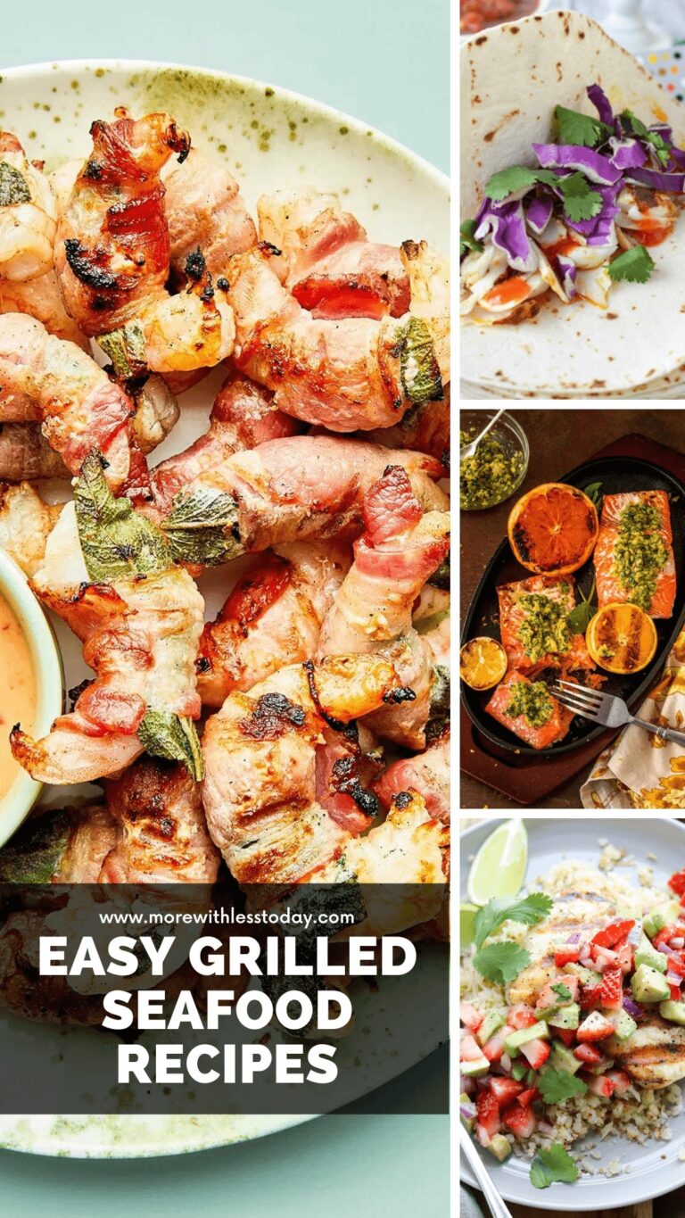 16 Easy Grilled Seafood Recipes - Swordfish, Salmon, Mahi Mahi, Shrimp