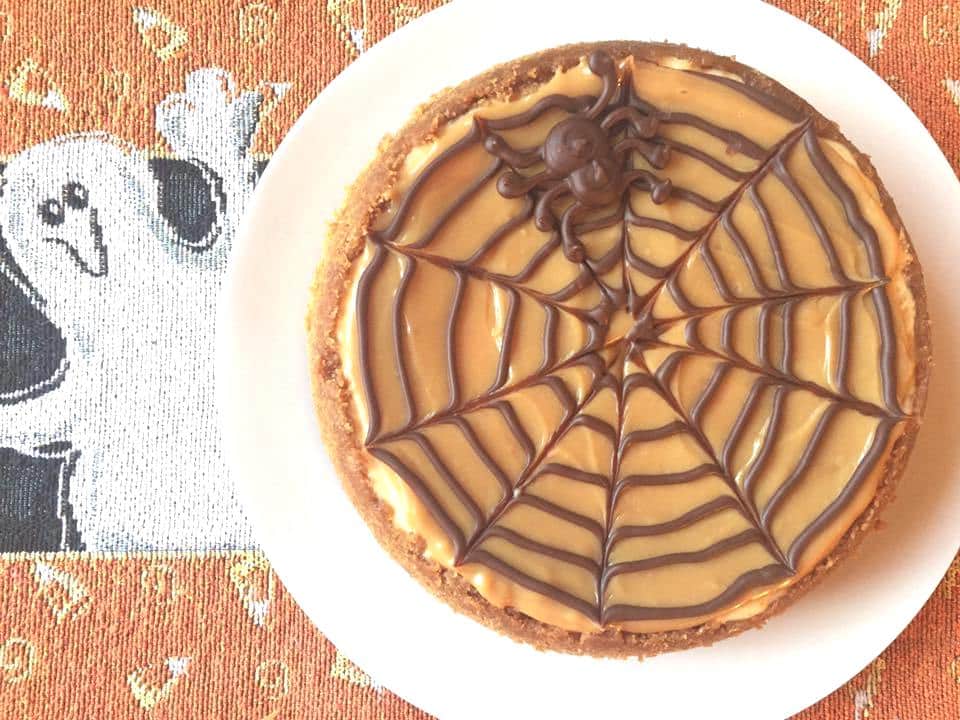 Halloween Party Treats - Instant Pot Halloween Spider Web Cheesecake