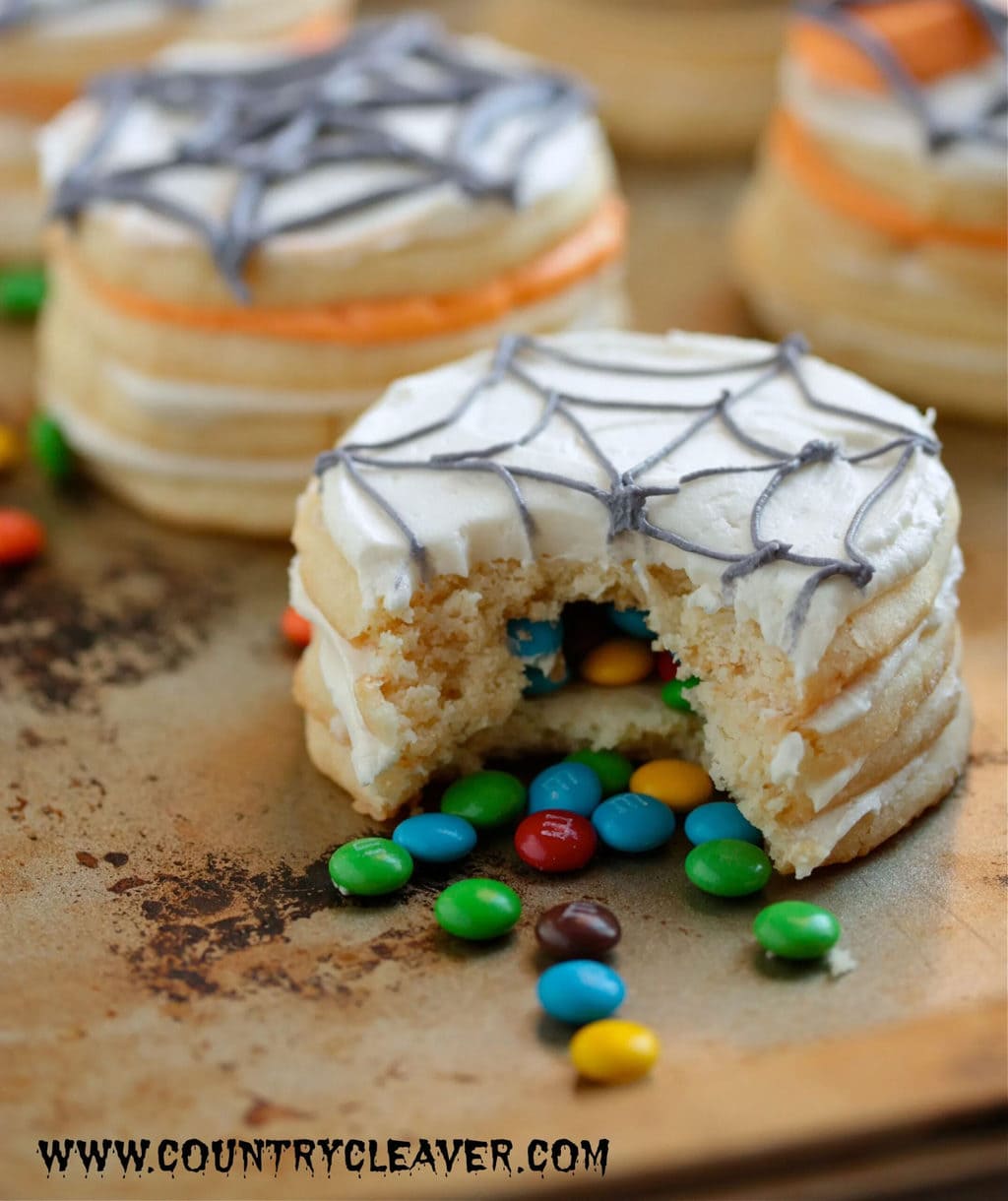 Halloween Desserts - Surprise Sugar Cookie Stacks