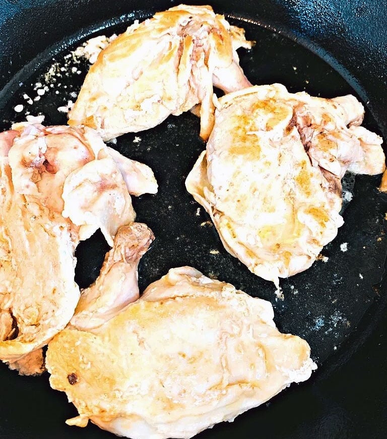 making Instant Pot Lemon Chicken