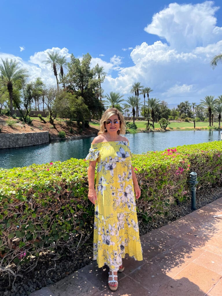 Lori Felix exploring Renaissance Esmeralda Resort & Spa