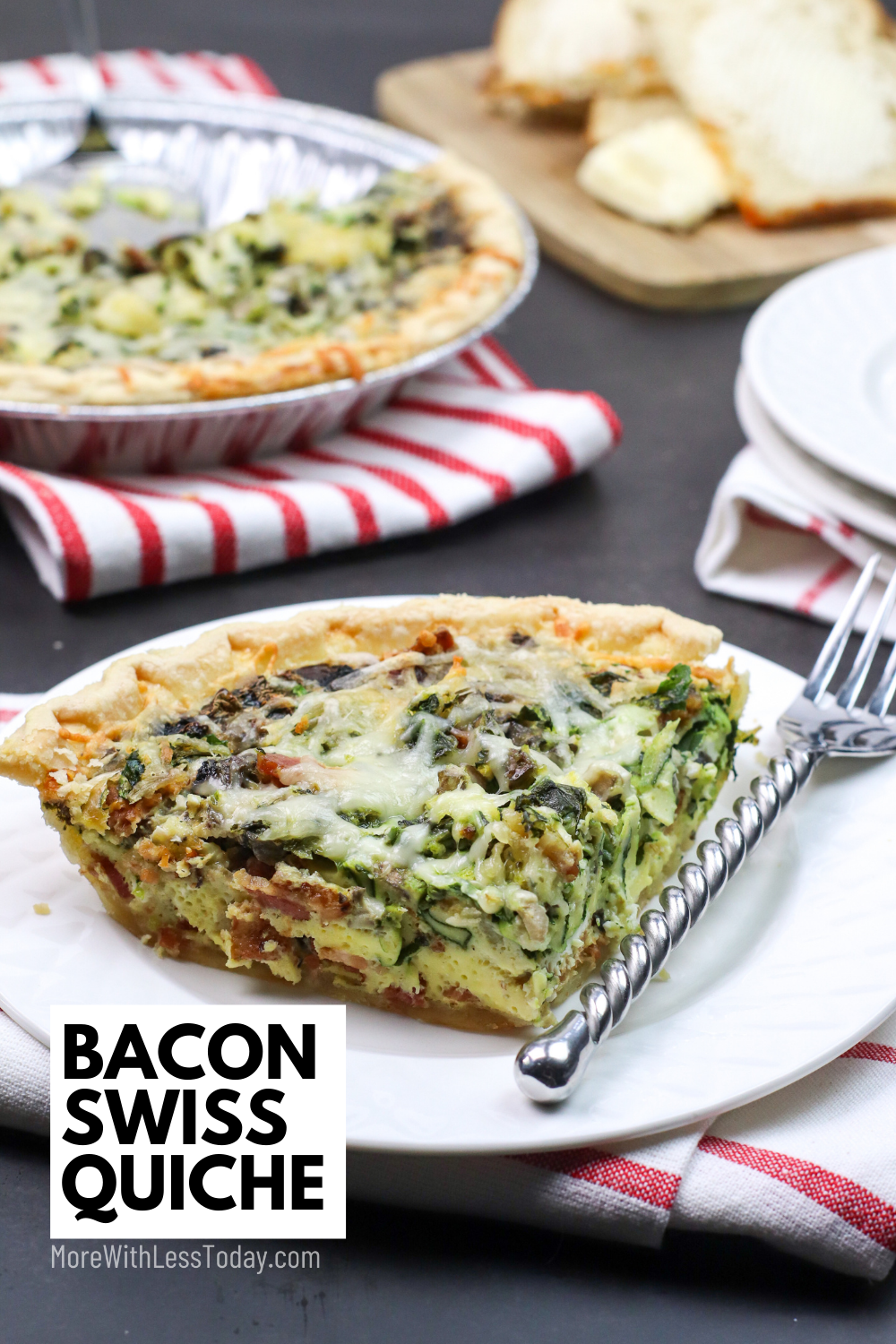 Easy Bacon and Swiss Cheese Quiche More With Less Today