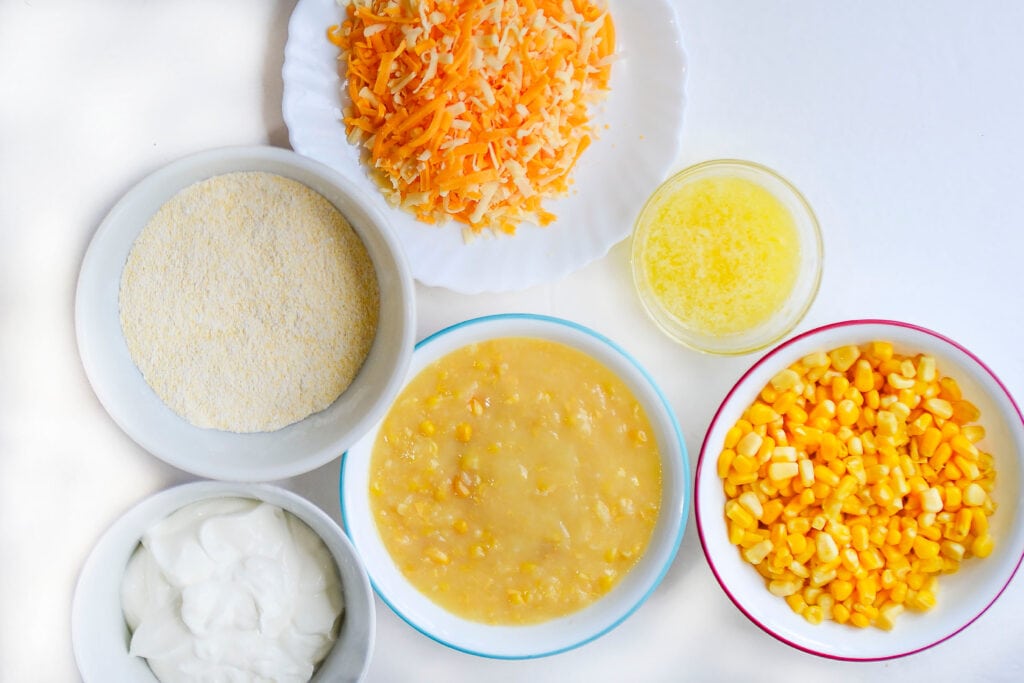 Baked Corn Casserole Ingredients