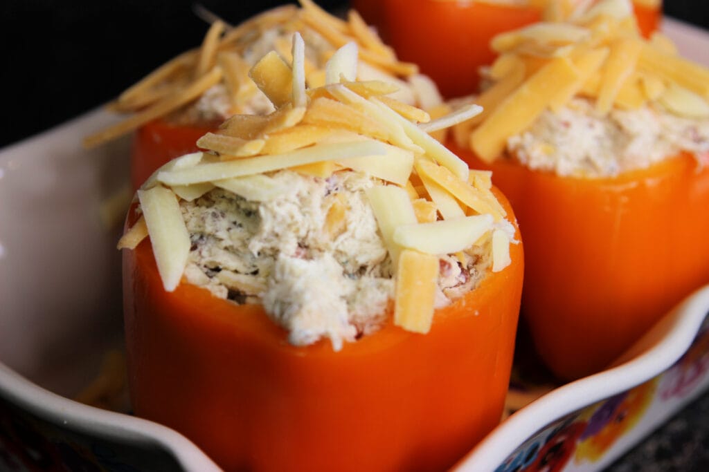 Chicken Bacon Ranch Stuffed Peppers Step 3-2