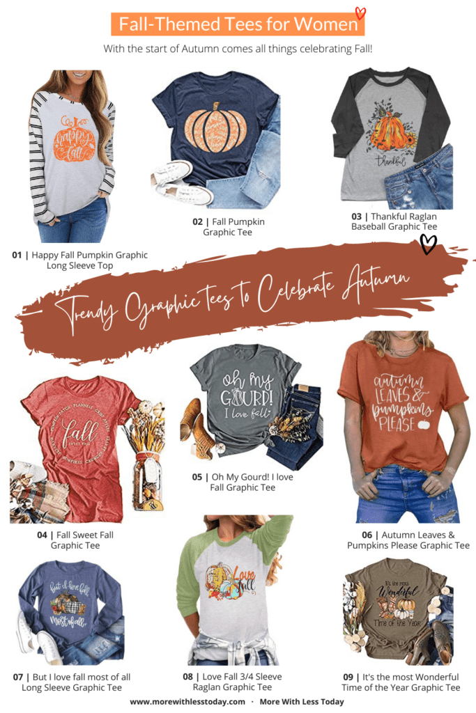 Fall-Themed Tees for Women