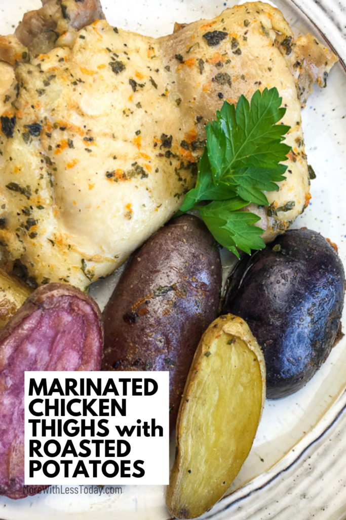 Marinated Chicken Thighs with Roasted Potatoes Recipe