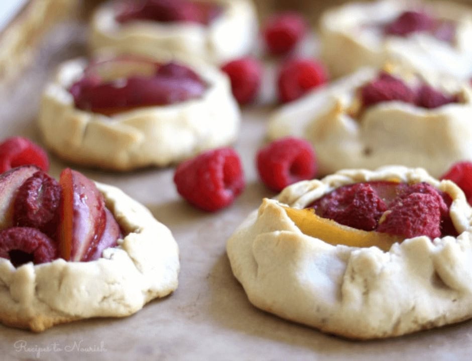 Plum Raspberry Galettes