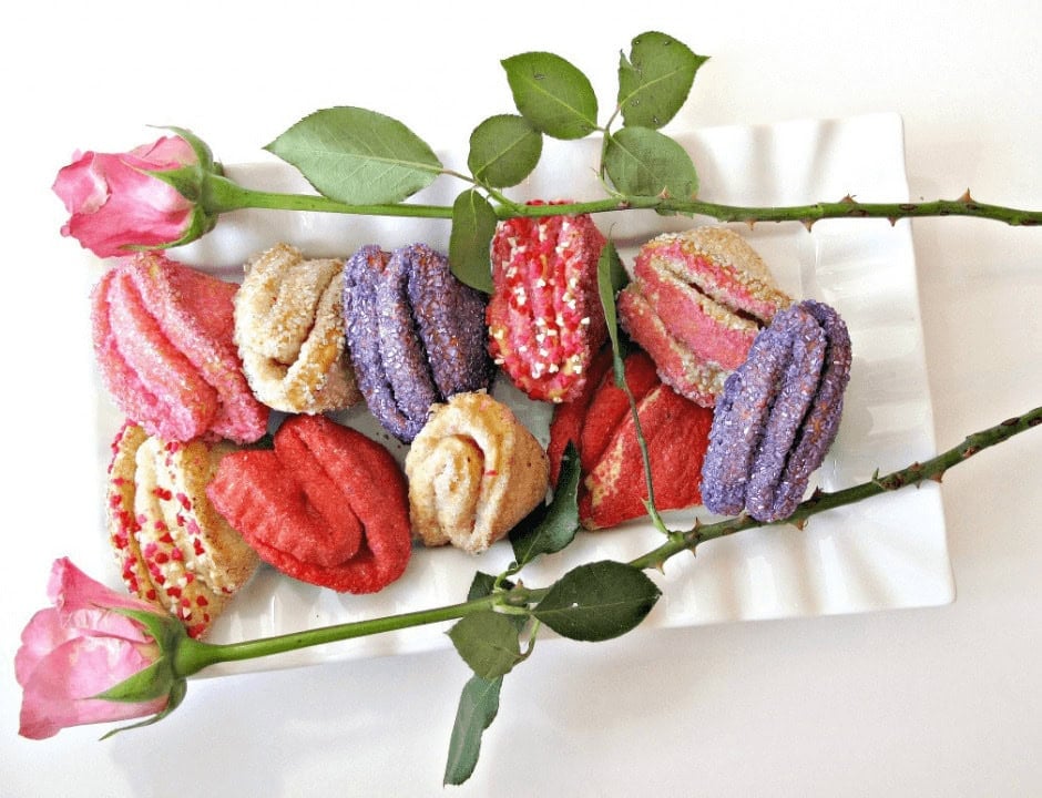 Rose Bud Batter Cookies