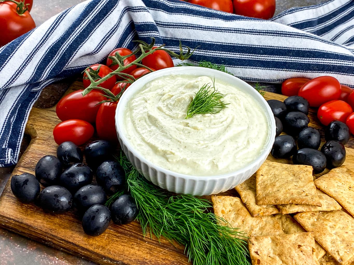 WhippedFetaOlivesTomatoes Dip Recipe